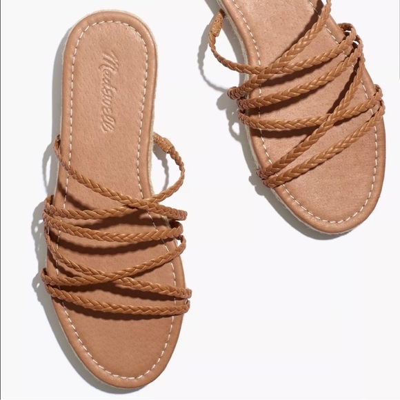 Madewell | The Kathryn Espadrille Leather Slide Sandal Size 7 NWOT - Picture 2 of 10